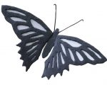 Filigraner Schmetterling aus Schiefer